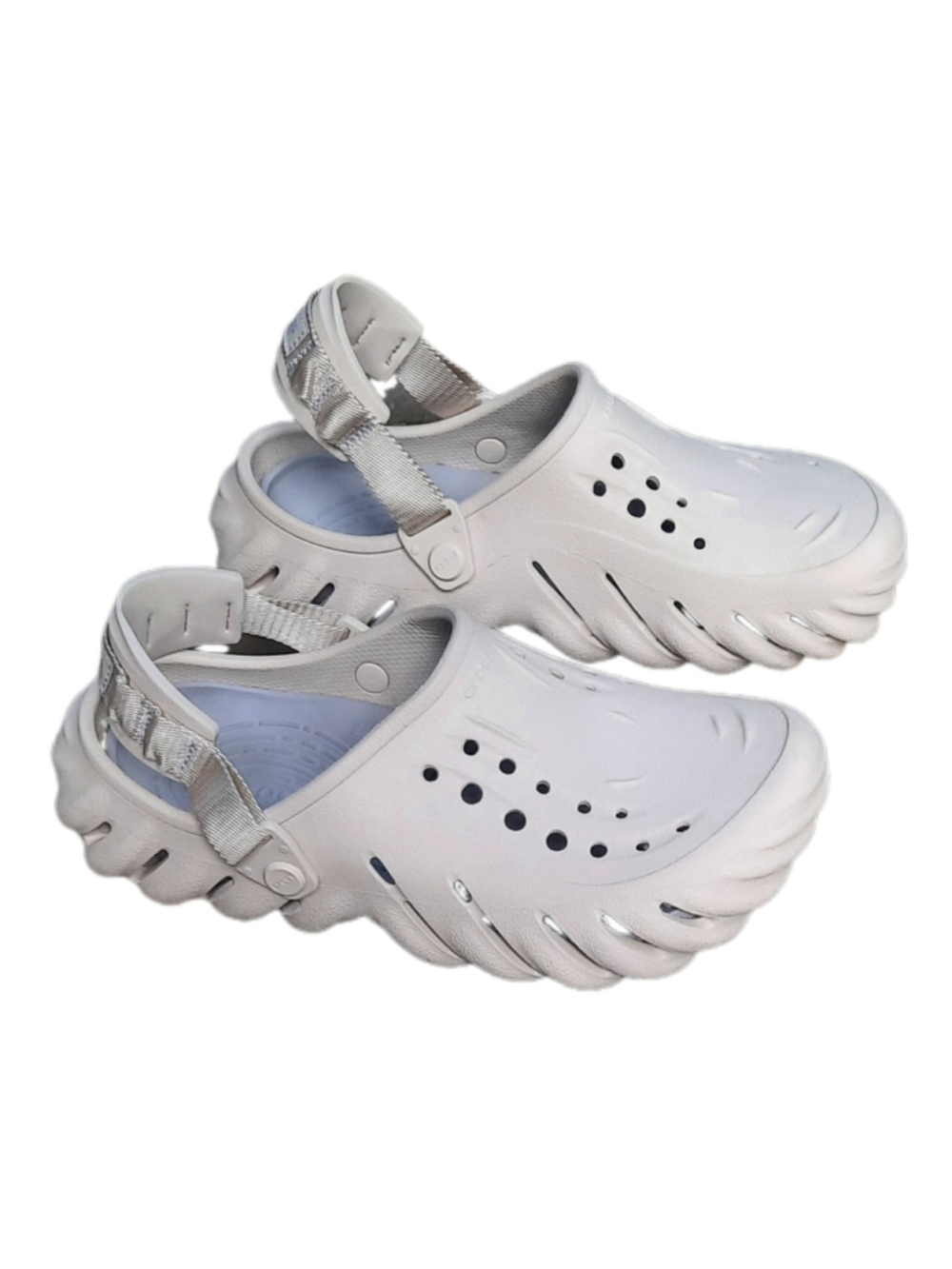 Crocs Echo Clogs Sandals Shoes Sport Mode Atmosphere Sz7 / Wmns Sz9 207937-1FT